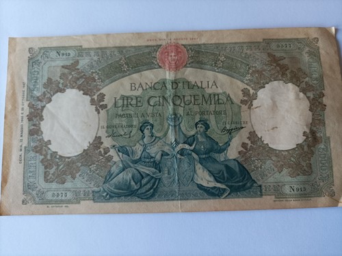 Banconota lire 5000 - 5000, anno