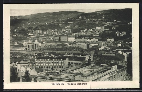 Cartolina trieste veduta - trieste,,