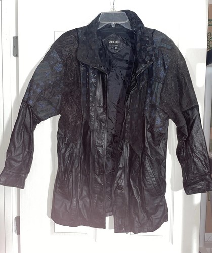Giacca pelle vera nero - giacca,