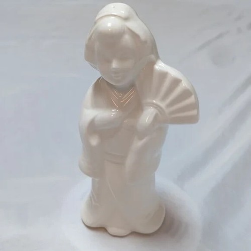 Geisha bianca con - , ventaglio