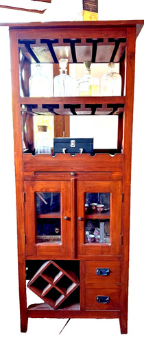 Mobile bar legno marrone - mobile,