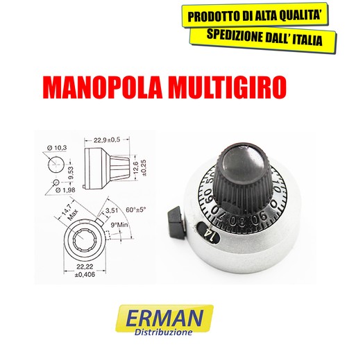 Manopola multigiro per - multigiro,