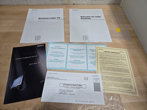 Manuale utente vintage - , sony