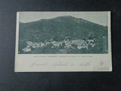 Cartolina occagno lago - cartolina,