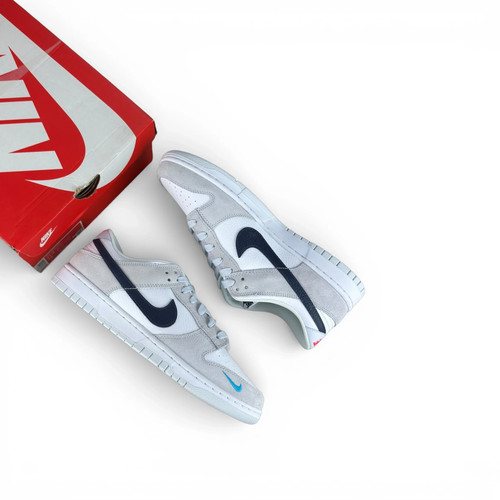 Nike dunk low white - low, navy