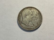 Moneta Belga 2 Franchi 1880