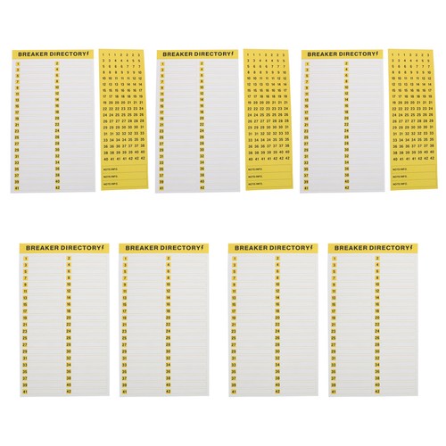 Sheet etichetta del - 10,