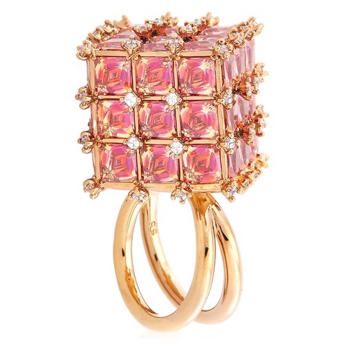 Anello cocktail swarovski - anello,