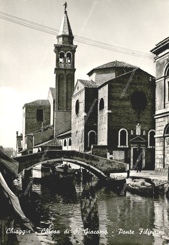 Em40 cartolina chioggia - cartolina, chioggia,chiesa