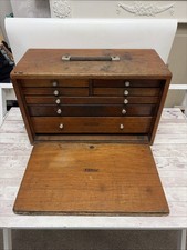 Cassetta degli attrezzi in legno 7 disegni vintage Union Engineers