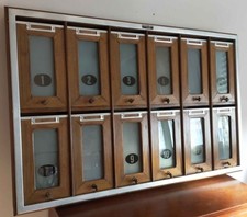 casellario postale in legno