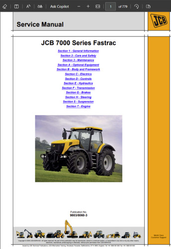 Serie 7000 jcb fastrac - 7000,