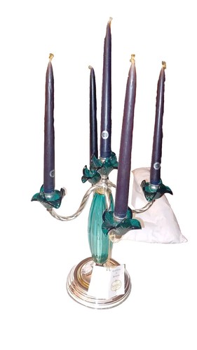 Murano candelabro elegante - candelabro,