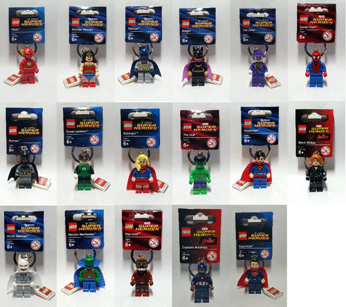 Lego portachiavi supereroi - supereroi, dc