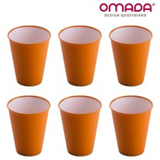 Set 6 x Bicchieri da 250ml Infrangibili e Impilabili Sanaliving, Omada Design