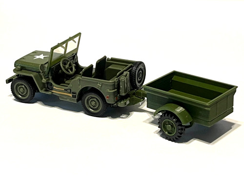 Jeep army con rimorchio - jeep, da