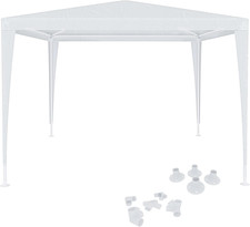 Gazebo Pieghevole Bianco 3X3