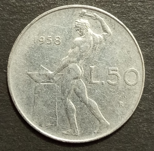 Lire vulcano 1958 r rara - r,