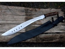 Spada Machete Kukri 20" - Lama Sopravvivenza Full Tang in Acciaio Alto Carbonio Forgiata a Mano