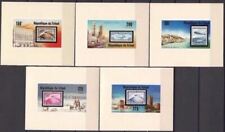 Ciad 1977 Zeppelin S-on-S Artico Polare Eschimese Vedute/New York Londra DeLuxe MNH