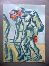 Emilio Notte Futurismo Tavola Litografica a Colori Pollenza 1975 Garanzia Arte