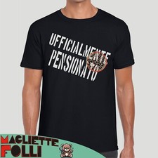 MAGLIETTA UFFICIALMENTE PENSIONATO idea regalo per uomo Pensione Lavoro T-SHIRT