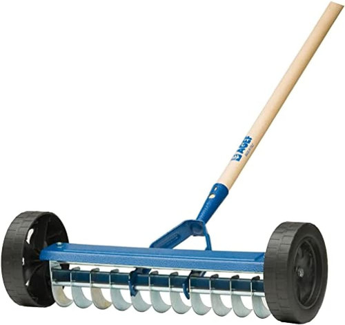 Rastrello aeratore con ruote - rastrello,