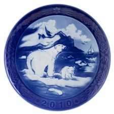 ROYAL COPENHAGEN PIATTO DI NATALE 2010 ORIGINALE CON SCATOLA PRIMA SCELTA