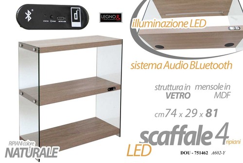Scaffale libreria vetro - scaffale,