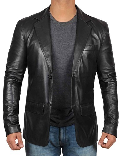 Cappotto pelle giacca lunga - cappotto,