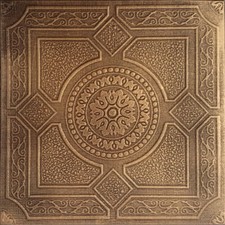 Piastrella da soffitto dipinta