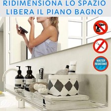 Mensola Adesiva Plexiglass Trasparente SiFissa Senza Forare Ottimo Regalo Natale