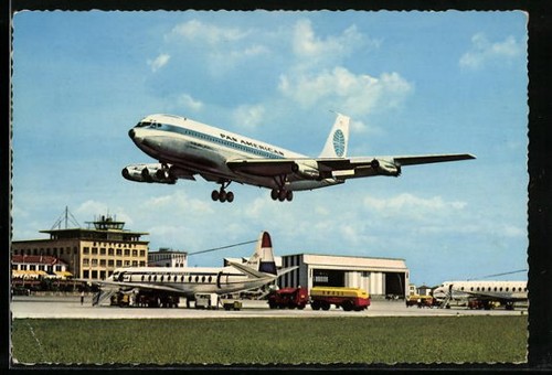 Cartolina stoccarda aereo - cartolina, stoccarda,