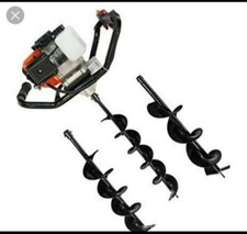 Mototrivella a Scoppio Trivellatrice 52 cc 2tempi con 3 punte 100,150,200 mm