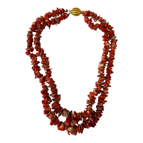 Collana corallo rosso scuro - collana,
