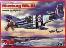 ICM Mustang MK.III 48123-Modellino radiocomandato della Mondiale Colore Ass