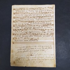 Spartito manoscritto di un