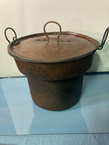 Antico paiolo rame epoca - antico,