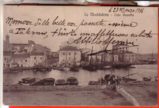 LA MADDALENA  FP VIAGGIATA 1914 PORTO GALA GAVETTA BELLA