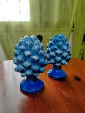 Coppia Di Pigne In Ceramica Di