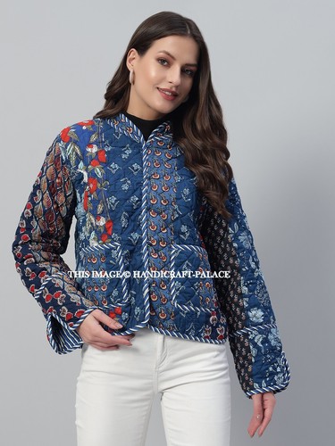 Giacca patchwork trapuntata - patchwork,