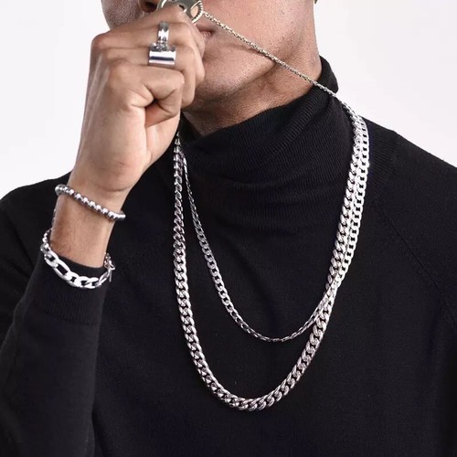 Collana uomo argento 60cm - uomo,