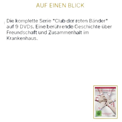 Club der roten bänder - roten, serie
