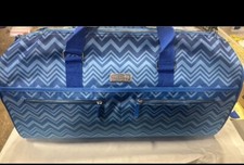 Borsone Missoni Blu Chevron Weekend - Nuovo con etichette - Missoni Parfums GWP