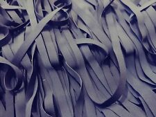 10 50 100 250 METRI MT - ELASTICO NERO PIATTO 8MM - Made in Italy