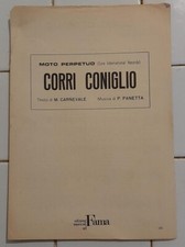 SPARTITO CORRI CONIGLIO MOTO PERPETUO 1973 CONSEGNA 24/48H CON BRT