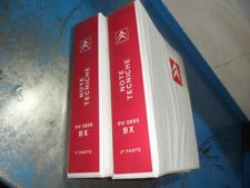 COPPIA MANUALI NOTE TECNICHE ORIGINALE CITROEN BX