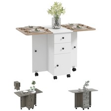 HOMCOM Tavolo a Ribalta con 2