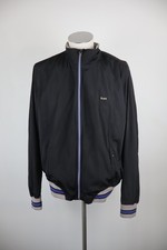 TRUSSARDI GIUBBINO A VENTO GIACCA UOMO TG 56 MAN CASUAL VINTAGE JACKET NERO