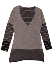 Abito tunica donna manica lunga KAPPA UK 14 grigio medio colorblock CN23